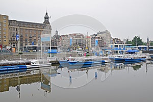 Canal Cruises in front of Amsterdam Centraal railway station