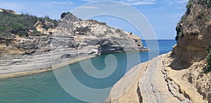 Canal d amour at Corfu island, Greece