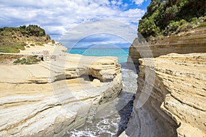 Canal D`Amour at Sidari, Corfu, Greece