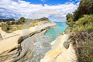 Canal D`Amour at Sidari, Corfu, Greece