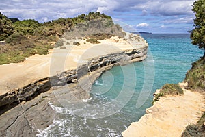 Canal D`Amour at Sidari, Corfu, Greece