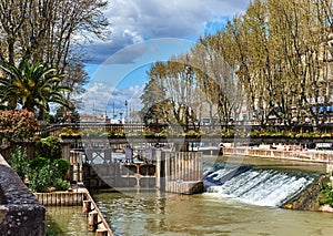 The Canal de la Robine in Narbonne city