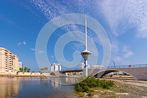 Canal and drawbridge in Mar Menor photo