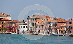 Canal facades Murano, Veneto, Italy