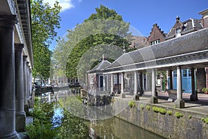 Canal in Gouda, Holland