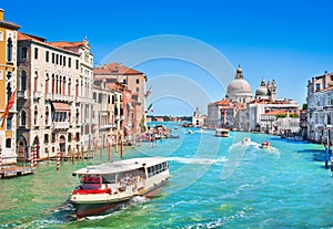 Canal Grande with Basilica di Santa Maria della Salute in Venice