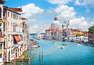 Canal Grande with Basilica di Santa Maria della Salute in Venice