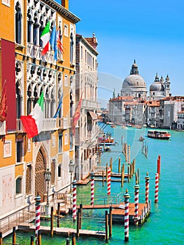 Canal Grande and Basilica di Santa Maria della Salute, Venice, Italy