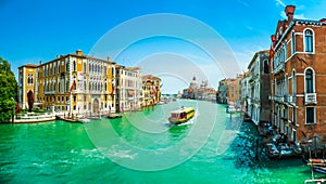 Canal Grande with Basilica di Santa Maria della Salute, Venice, Italy