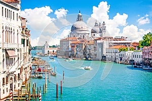 Canal Grande and Basilica di Santa Maria della Salute, Venice, Italy