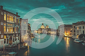 Canal Grande in mystic twilight, Venice, Italy