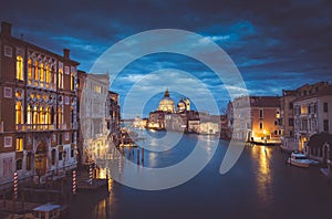 Canal Grande in mystic twilight, Venice, Italy