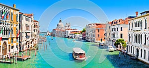 Canal Grande panorama in Venice, Italy photo