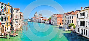 Canal Grande panorama in Venice, Italy