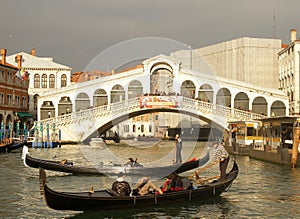 Canal Grande and Ponte Rialto in Venice