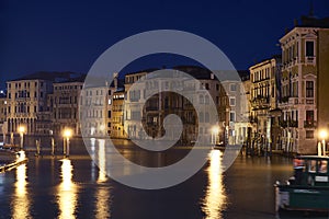 Canal Grande Venice night