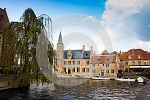 The canal in the historic centre of Bruges