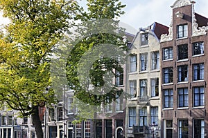 Canal houses at the Keizersgracht in Amsterdam