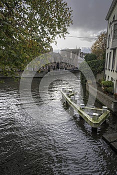 Canal Junction on the Groenerei canal Bruges