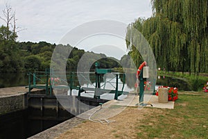 Canal Lock on the Nantes to Brest Canal