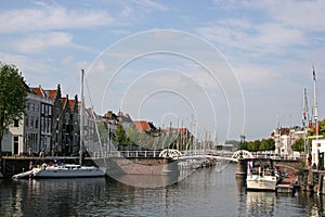 Canal in Middelburg, Holland