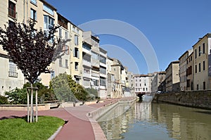 Canal at Narbonne in France