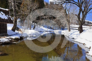 Canal at ogimachi village, Shirakawago