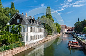 Canal in Petite France area, Strasbourg