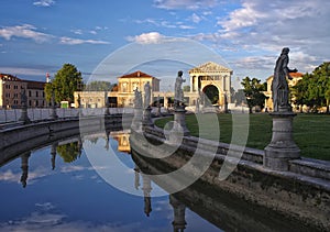 Canal of Prato della Valle square, Padua, Italy