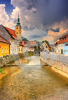 Canal in Samobor, Croatia