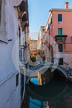 Canal San Massimo residential houses in the centre