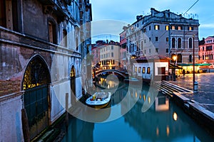 Canal Scene in Venice, Italy