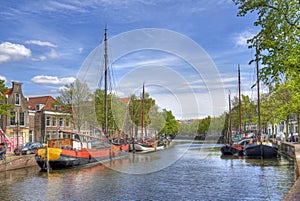 Canal in Schiedam, Holland