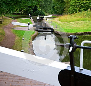 Canal staircase locks