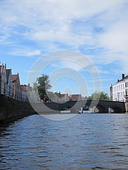 Canal in a sunny day, Brugge