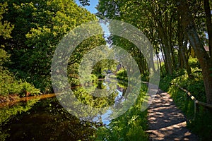 Canal and Towpath in the North of England photo