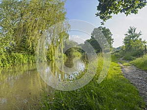 Canal towpath on a sunny day