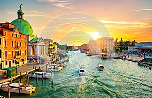 Canal and vaporetto stop