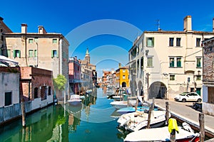 Canal Vena in Chioggia in Veneto Italy photo
