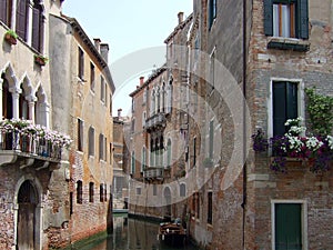 Canal view in Venice Italy