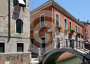 Canal view in Venice Italy