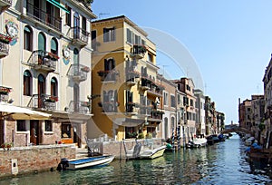 Canal view in Venice Italy