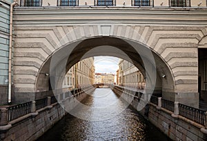 Canal \'Winter groove\' in St. Petersburg