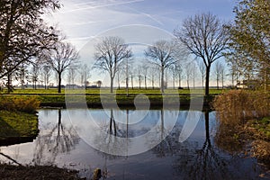 Canals of Amstelveen, autumn time