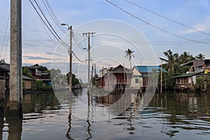 Canals of Bangkok old district, Chao Phraya river