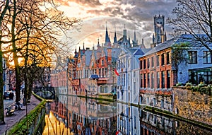 Canals of Bruges, Belgium