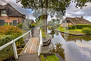 Canals in Giethoorn Village