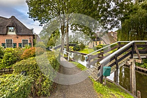 Canals in Giethoorn Village