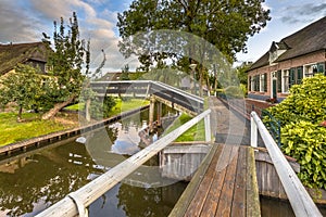 Canals in Giethoorn Village