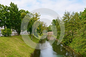 Canals in Treviso city, Italy